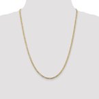 Leslie's 10K 3mm Concave Figaro Chain Anklet 8208