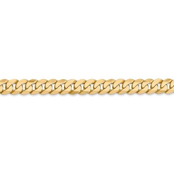 14K 6.1mm Flat Beveled Curb Chain 1307