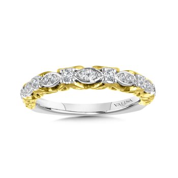 Decorative Layered Diamond Wedding Band  R1027BWY