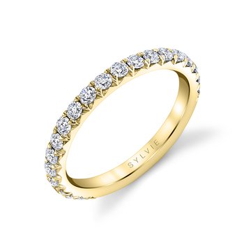 Thick Pave Wedding Band - Malencia BS2993