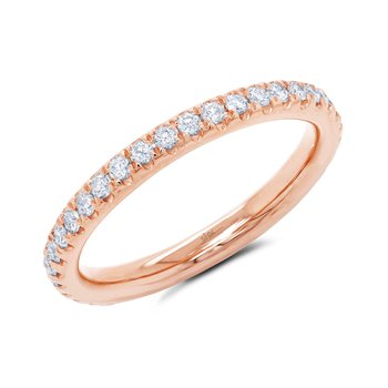 0.51Ct 14K R/G Diamond Eternity Band Sz 4.5 SC22004439EZ