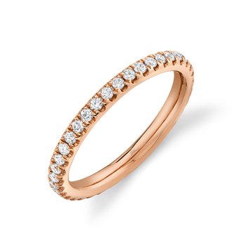 0.51Ct 14K R/G Diamond Eternity Band Sz 4.5 SC22004439EZ