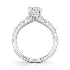 Sylvie Round Cut Classic Engagement Ring - Veronique S1860