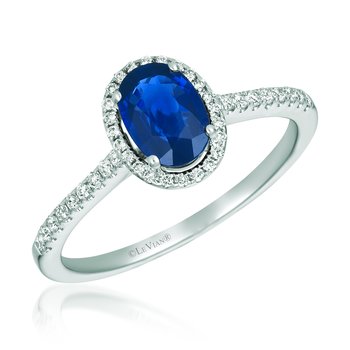  14K Vanilla Gold® Cornflower Sapphire™ 3/4 cts. Ring TRGO 13