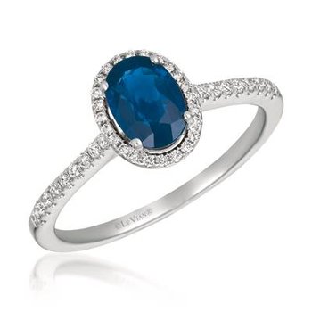  14K Vanilla Gold® Cornflower Sapphire™ 3/4 cts. Ring TRGO 13