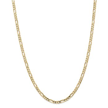 10K 4mm Concave Figaro Chain 8215