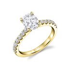 Sylvie Oval Cut Classic Engagement Ring - Aimee S2060