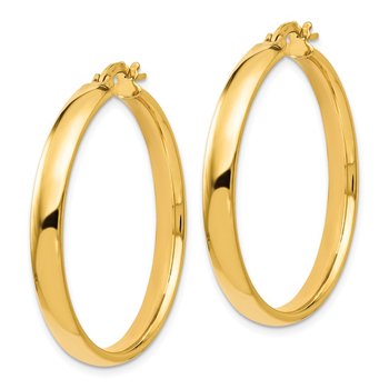 14K Polished Earrings LE1367