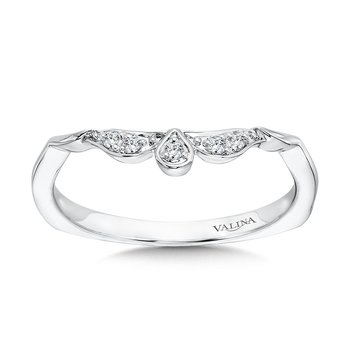 Vintage Crown Diamond Wedding Band  R1074BW
