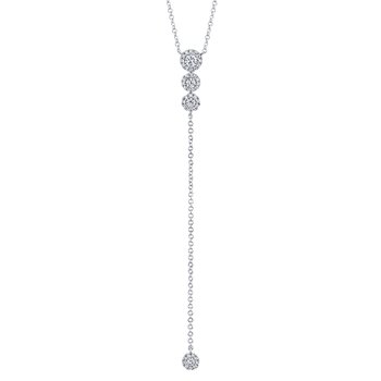 0.29Ct 14K W/G Diamond Lariat Necklace SC55002606