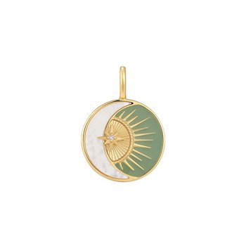 Gold Eclipse Charm NC048-24G
