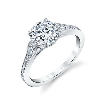 Round Cut Unique Engagement Ring - Esmeralda S2504