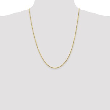 10K 2.25mm Diamond-Cut Rope Chain 8002