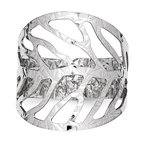 Leslie's Sterling Silver Rhodium-Plated Adjustable Ring QLR112
