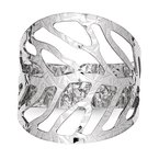 Leslie's Sterling Silver Rhodium-Plated Adjustable Ring QLR112