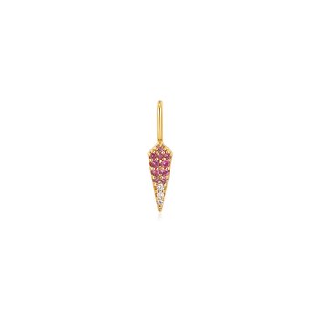 Gold Ombré Pink Charm NC048-29G
