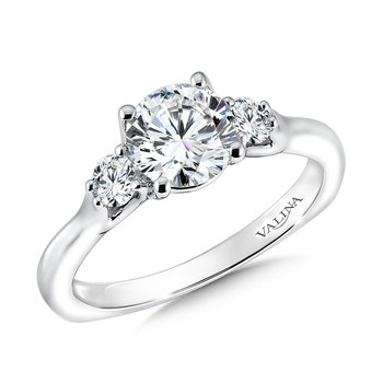 Three Stone Diamond Engagement Ring R9590W