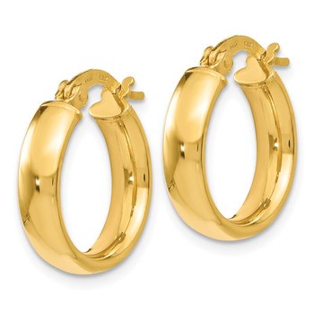 14K Polished Earrings LE1363