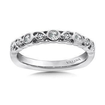 Decorative Stackable Diamond Wedding Band RS9834BW