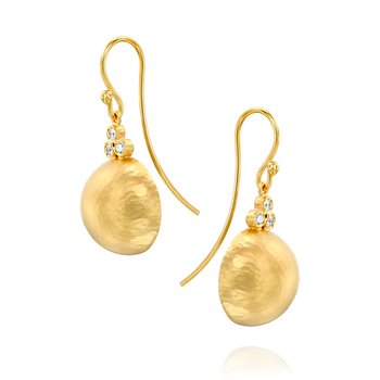 Classic Dome Round Buttton Earring 5564