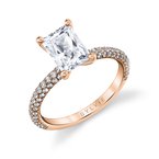 Sylvie Cushion Cut Classic Pave Engagement Ring - Braylin S2633