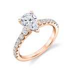 Sylvie Round Cut Classic Engagement Ring - Veronique S1860