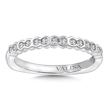Stackable Bezel-Set Diamond Wedding Band RS9797BW