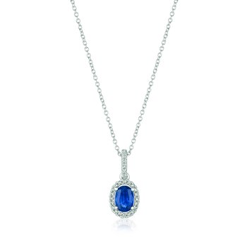  14K Vanilla Gold® Blueberry Sapphire™ 1/2 cts. Pendant TRGO 12