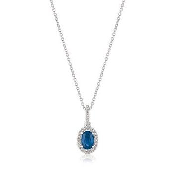 14K Vanilla Gold® Blueberry Sapphire™ 1/2 cts. Pendant TRGO 12