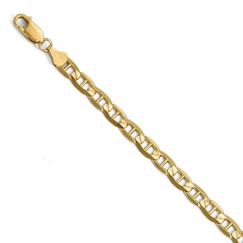 14K 6.25mm Concave Anchor Chain 1318