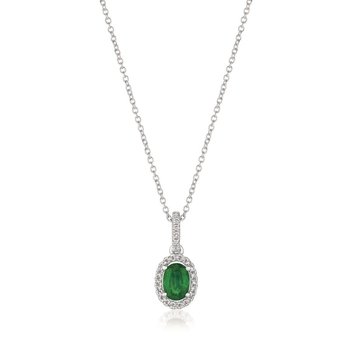  14K Vanilla Gold® Costa Smeralda Emeralds™ 1/3 cts. Pendant FRAU 9
