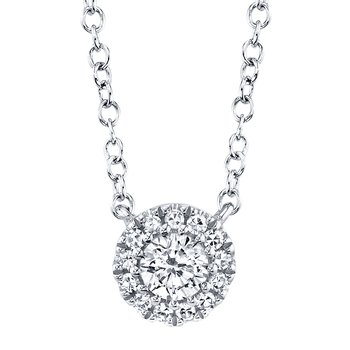 0.14Ct 14K W/G Diamond Necklace SC55002695