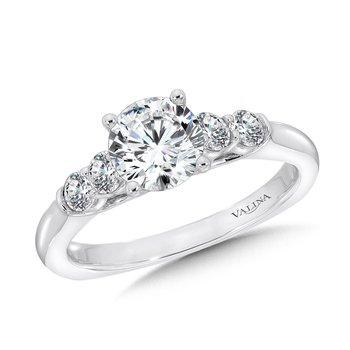 Five-Stone Straight Engagement Ring  R1086W