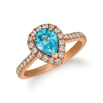  14K Strawberry Gold® Blueberry Zircon™ 1 1/2 cts. Ring TRCO 7CR