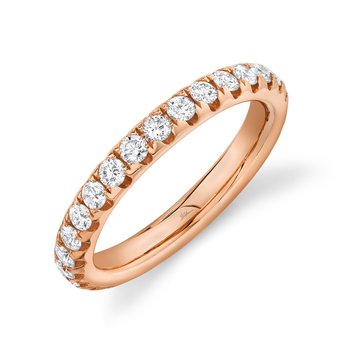 1.21Ct 14K R/G Diamond Eternity Band Sz 7 SC22004433EZ
