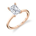 Sylvie Round Cut Solitaire Engagement Ring - Amelia S1426