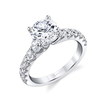 Wide Band Engagement Ring - Andrea S1862