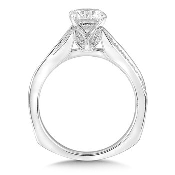 Spiral Style Diamond Engagement Ring R148W