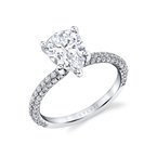 Sylvie Cushion Cut Classic Pave Engagement Ring - Braylin S2633