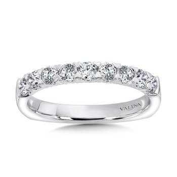 Unique Straight Diamond Wedding Band R1080BW