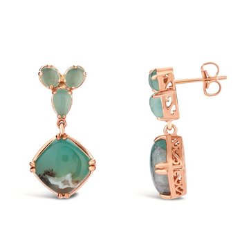  14K Strawberry Gold® Peacock Aquaprase™ 5 3/4 cts. Earrings BVGM 40