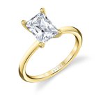 Sylvie Round Cut Solitaire Engagement Ring - Amelia S1426