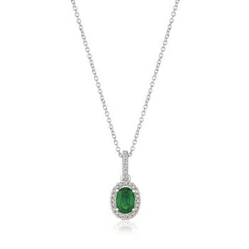  14K Vanilla Gold® Costa Smeralda Emeralds™ 1/3 cts. Pendant TRGO 16