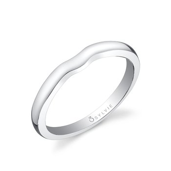 High Polish Wedding Band - Carina BSY904