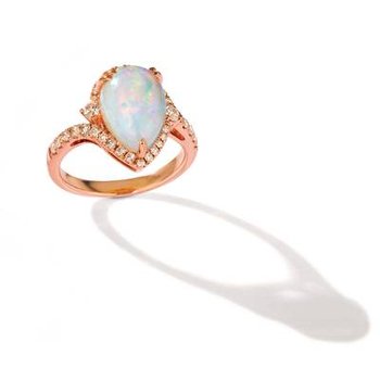 14K Strawberry Gold® Neopolitan Opal™ 2 1/5 cts. Ring TRLN 14