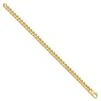 Leslie's 14K 7.0mm Beveled Curb Bracelet LF683-8