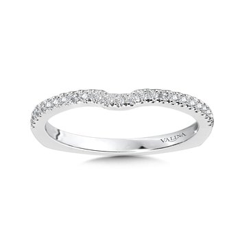 Curved Diamond Wedding Band R1035BW