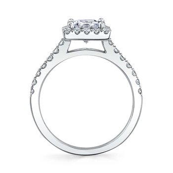 Cushion Cut Classic Halo Engagement Ring - Chantelle SY999