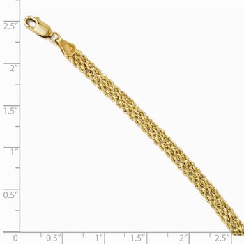 14K 4.5mm Wide Diamond-Cut Triple Rope Chain 508