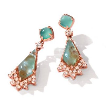  14K Strawberry Gold® Peacock Aquaprase™ 4 3/4 cts. BVHZ 20